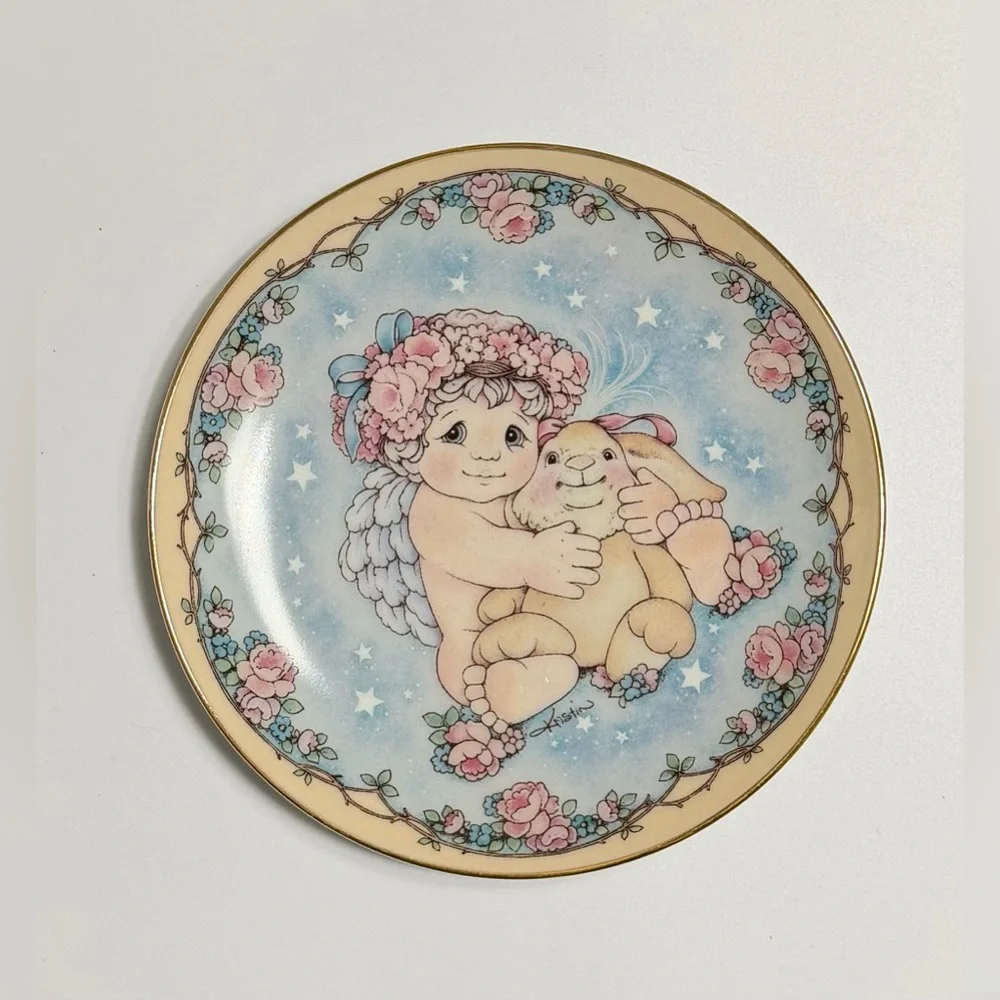 Dreamsicles Angel Plate Set Cute Vintage Nursery Decor Kristin